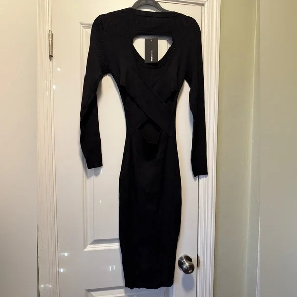 Fashion Nova Classic Black Long Sleeve Dress - Picture 4 of 4